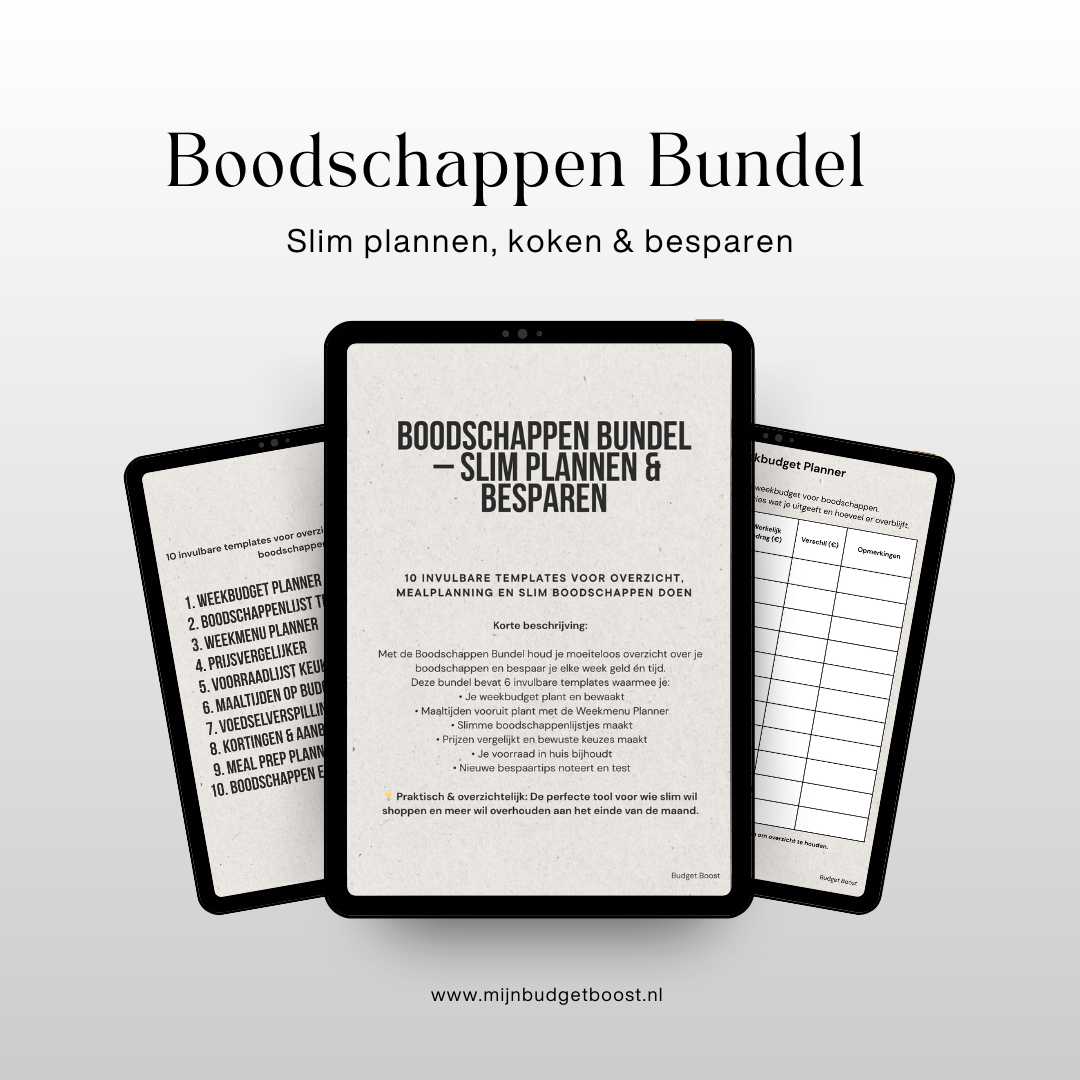 Boodschappen Bundel – Slim plannen, koken & besparen