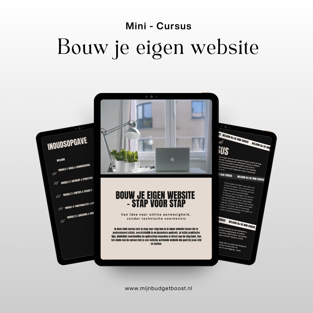 Mini-cursus: Bouw je eigen website