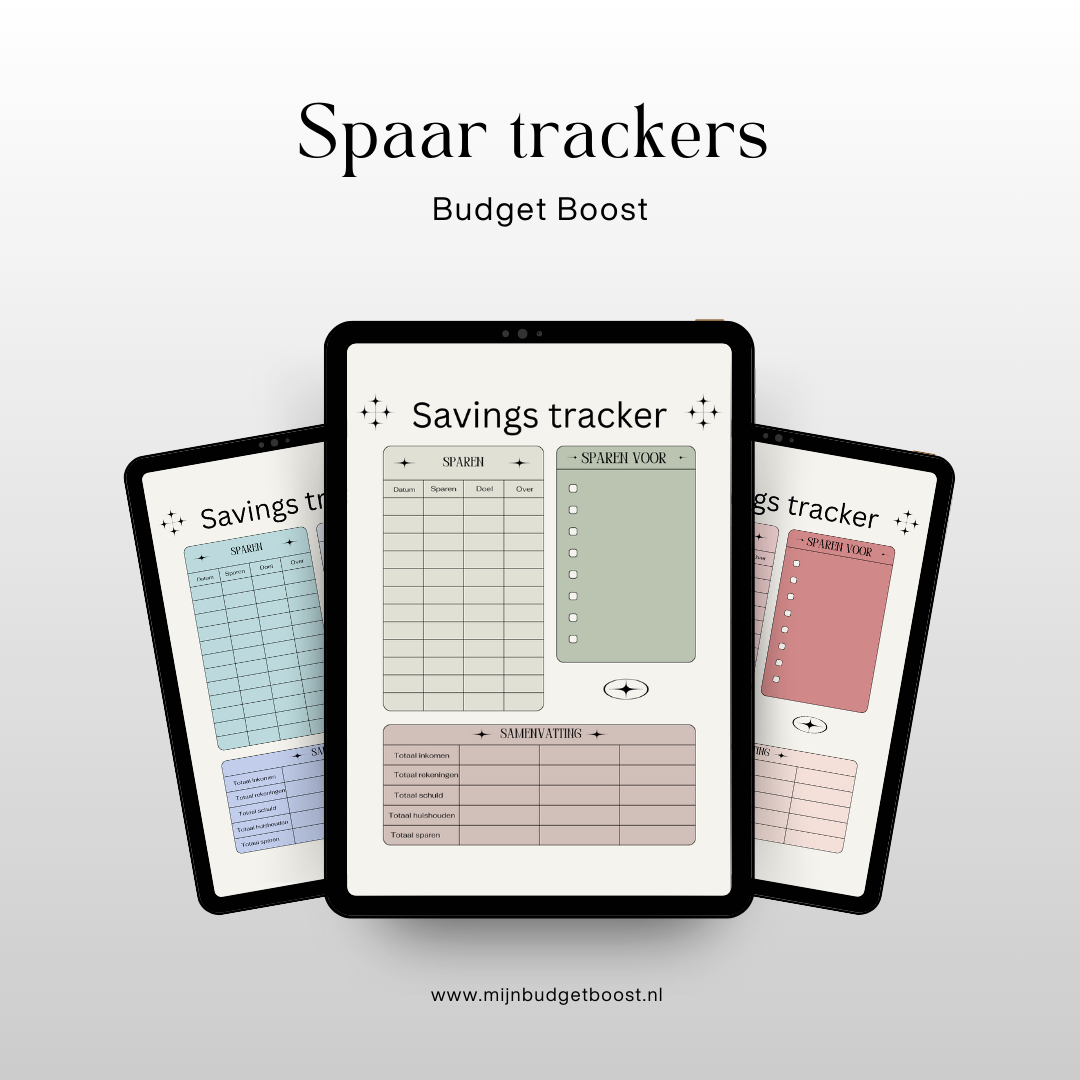 Spaar Trackers – Houd je vooruitgang bij